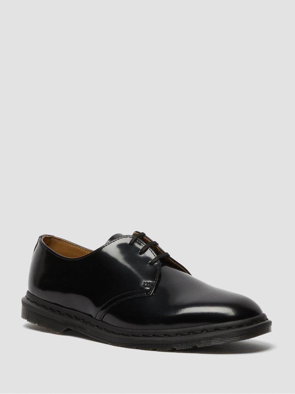 Dr. Martens Archie II smooth leather lace up shoes in black